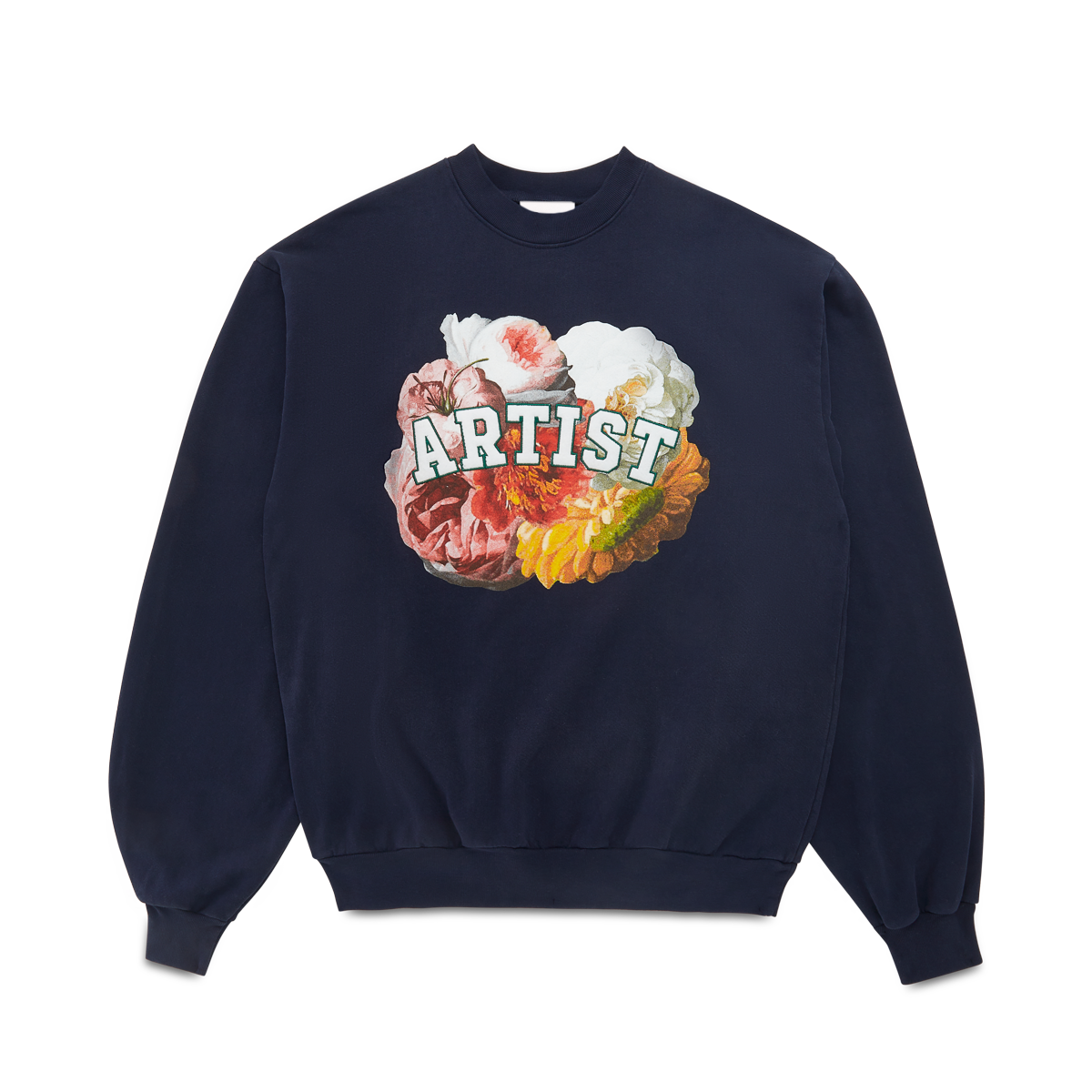 Flower Sweater - Navy